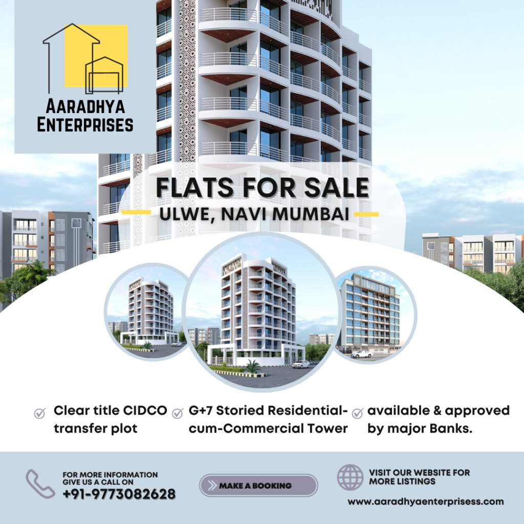 1 BHK (698-701 sq.ft), 2 BHK (1020-1050 sq.ft) Flats for Sale in Ulwe, Navi Mumbai with Aaradhya Enterprises, perfect flats in Ulwe